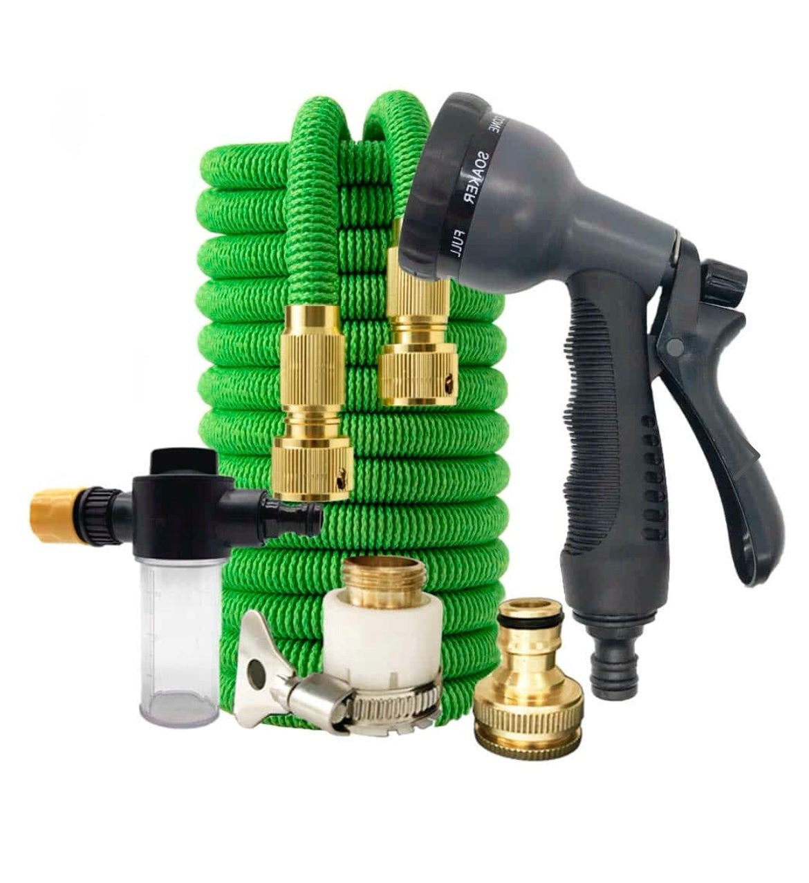 Flexible Upgraded Repairable Magic Hose Pipe Expandable Reel100Ft Car watering Cleaning, Indoor/Outdoor Garden Water Hose+ Spray