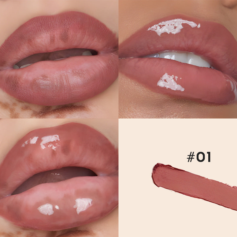Double-headed Matte Lip Liner Transparent Moisturizing Lip Gloss